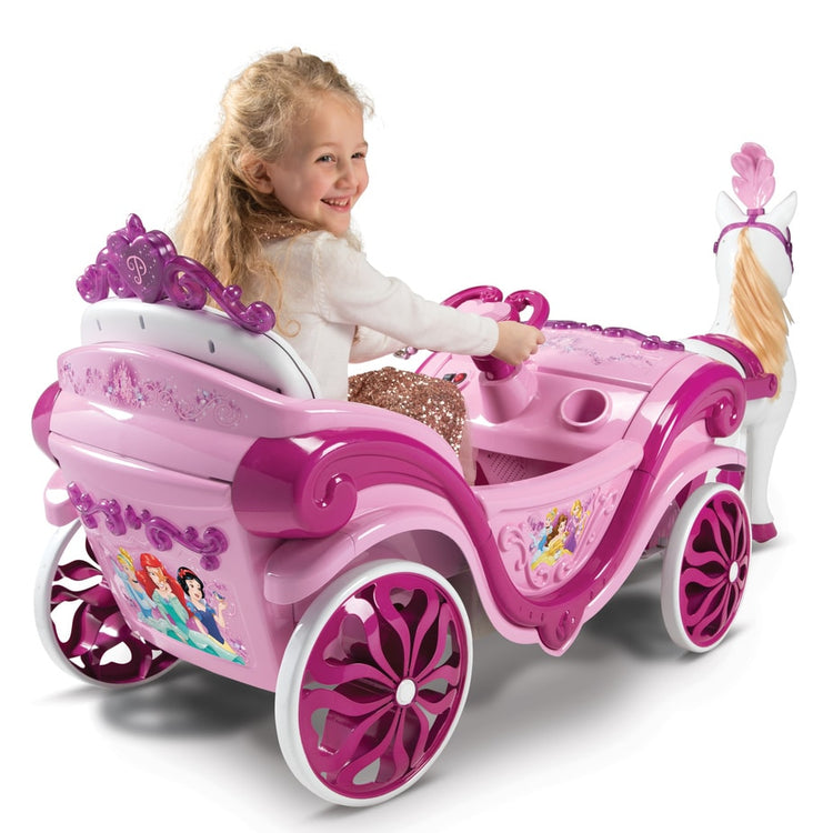 Disney Princess 6V Royal Horse and Carriage Electric Ride-On Toy
