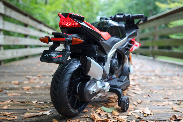 Licensed Aprilia RSV4 12V Kids Electric Ride-On Motorbike with LED