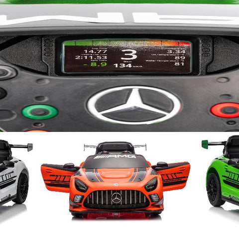 Licensed Mercedes-Benz AMG GT3 12V Kids Electric Ride-On Car with RC
