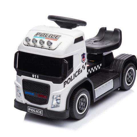 Electric Police Truck White