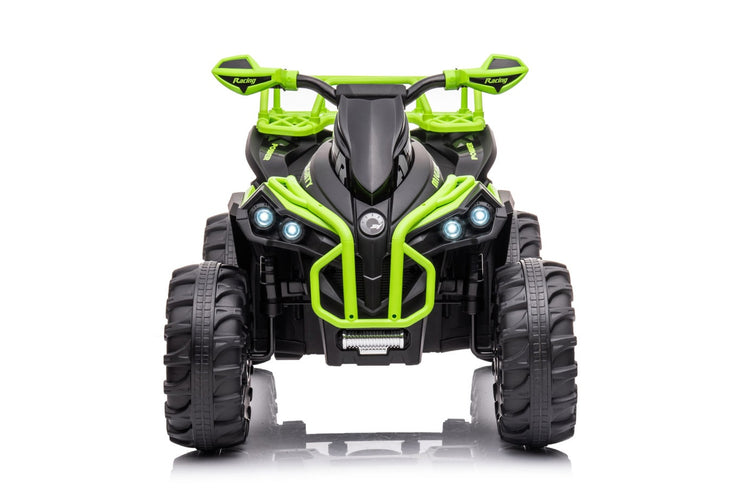 Green electric quad bike