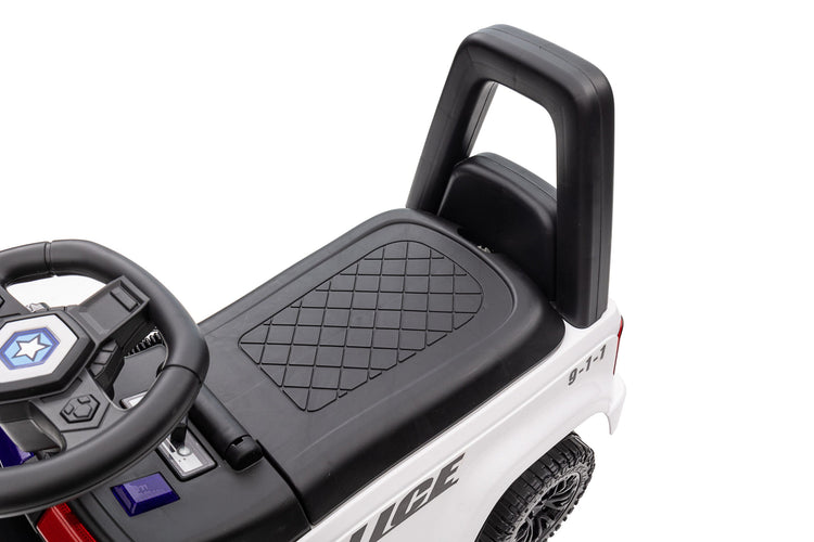 Interactive Foot-to-Floor Police Ride-On Car with Lights and Sounds