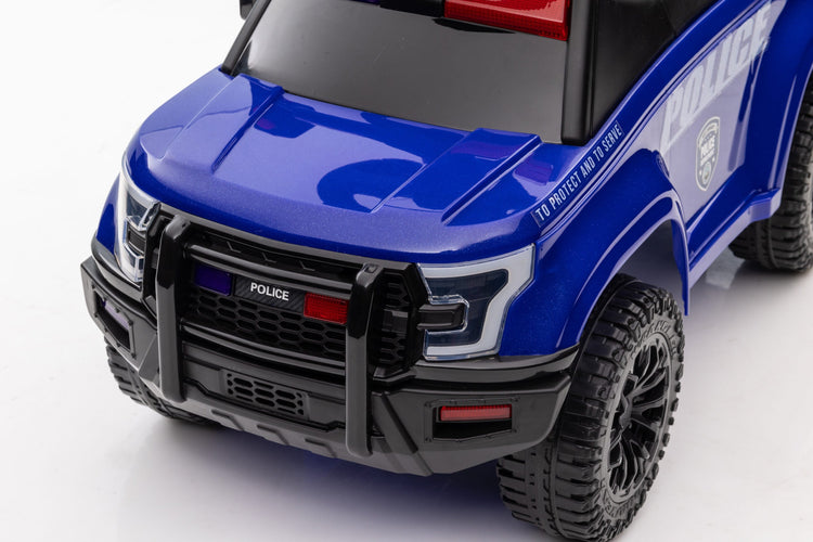 Interactive Foot-to-Floor Police Ride-On Car with Lights and Sounds
