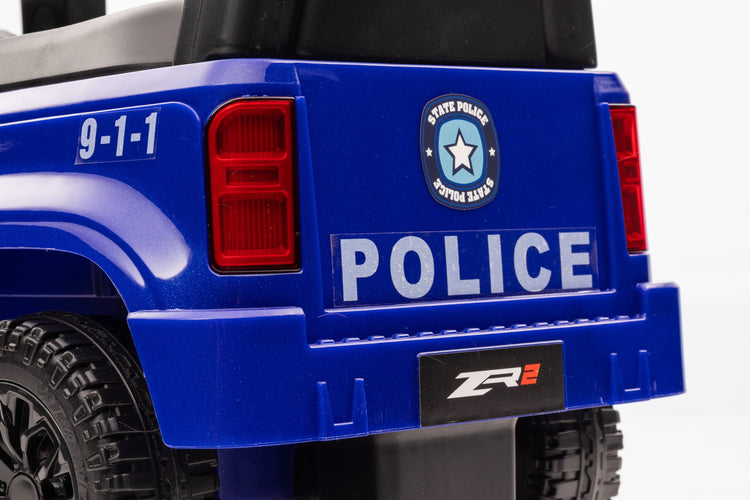 Interactive Foot-to-Floor Police Ride-On Car with Lights and Sounds