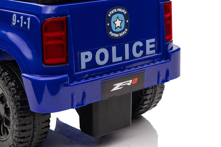 Interactive Foot-to-Floor Police Ride-On Car with Lights and Sounds