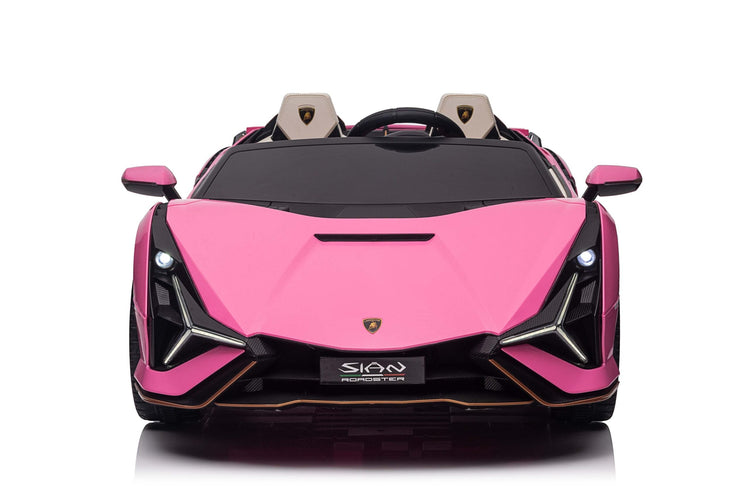 Kids 2 Seater Lamborghini Sian Ride On Car - Pink