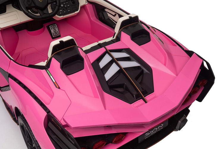 Stylish Pink Kids Lamborghini Sian Toy Car