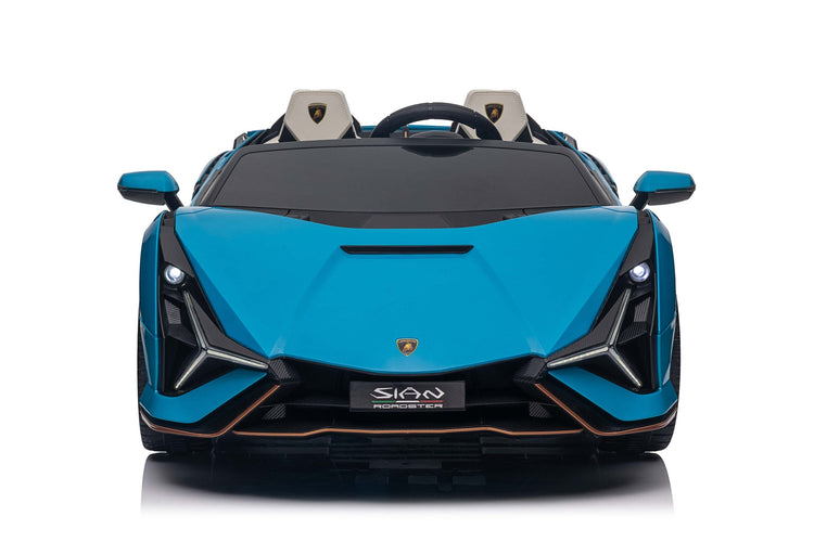 Blue 2 Seater Lamborghini Sian Kids Ride On