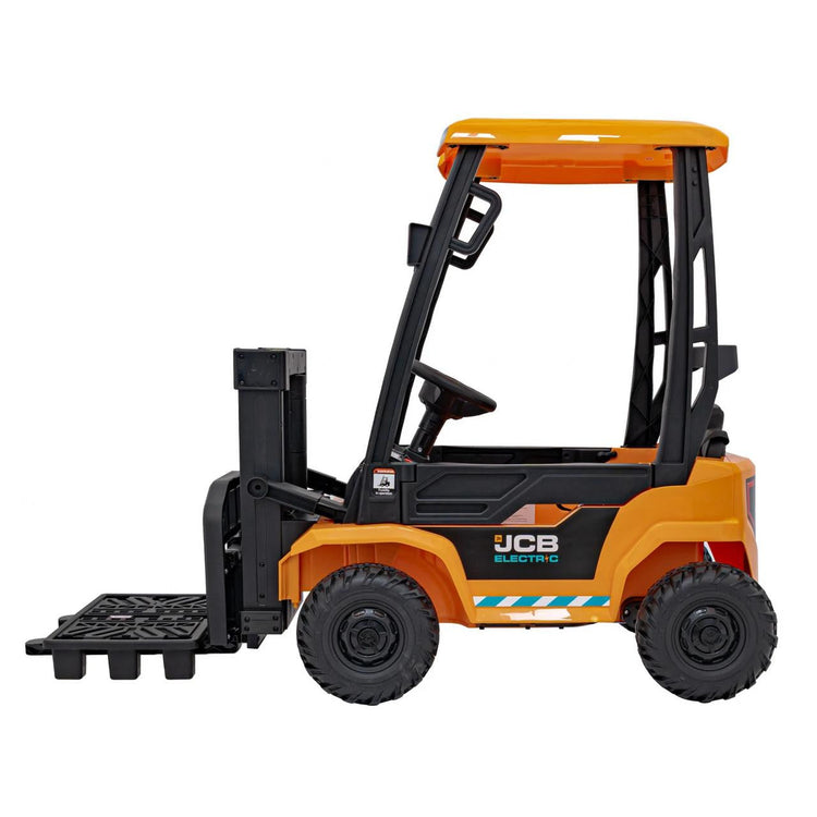 Licensed JCB Forklift 12V Kids Electric Ride On Tractor Yellow