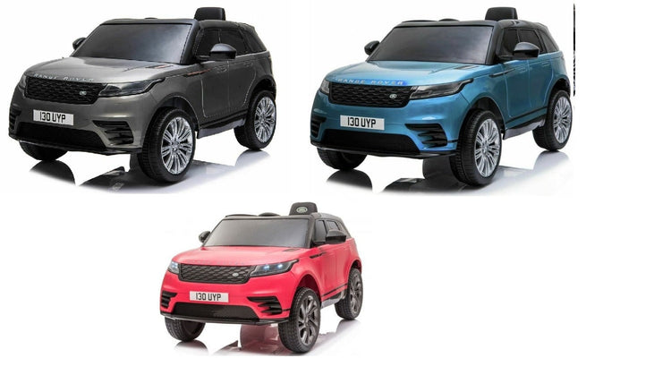 Licensed Range Rover Velar 12V Kids Ride On SUV - Leather & EVA