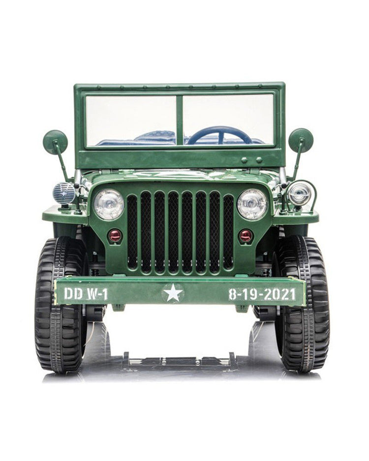 Kids 3 seater Green Jeep