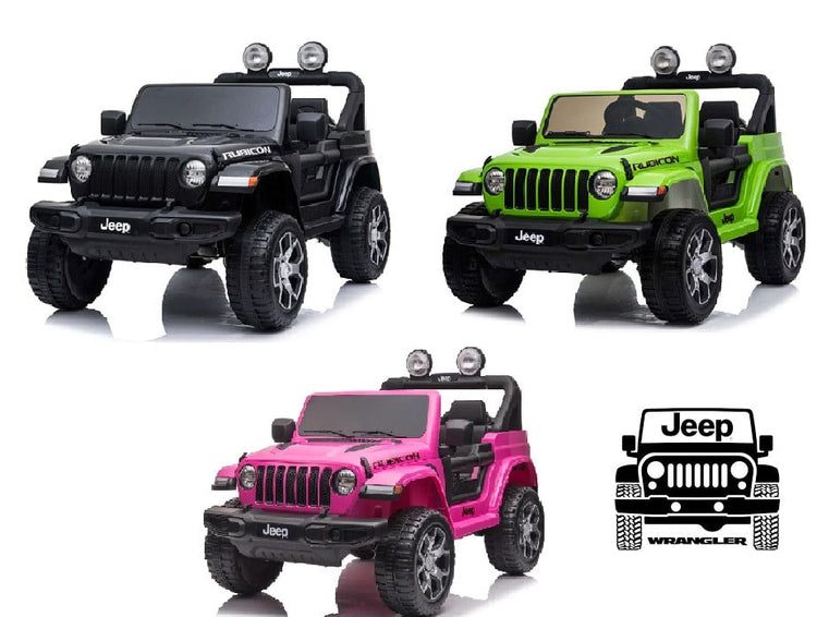 12V Licensed Jeep Rubicon Kids Ride-On Car