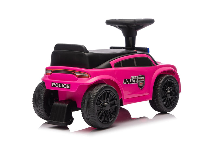 Neo G28 Police Push Along Ride-On Car for Kids with Music and Lights