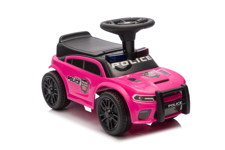 Neo G28 Police Push Along Ride-On Car for Kids with Music and Lights