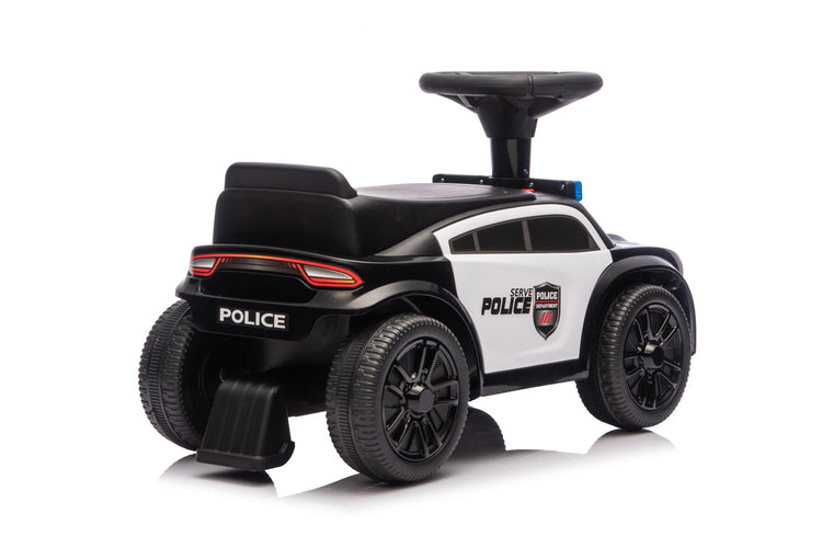 Neo G28 Police Push Along Ride-On Car for Kids with Music and Lights