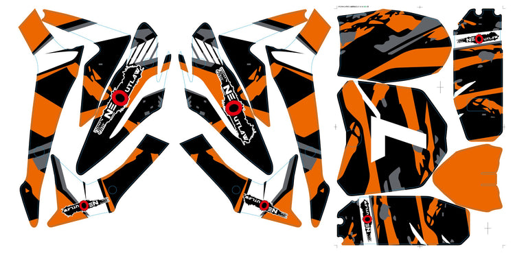 Neo HP110E 1200W Stickers Orange