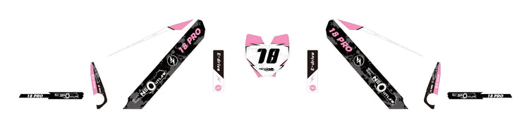 Neo Outlaw 18" Surge Bike Replacement Vinyl Sticker Decal Set