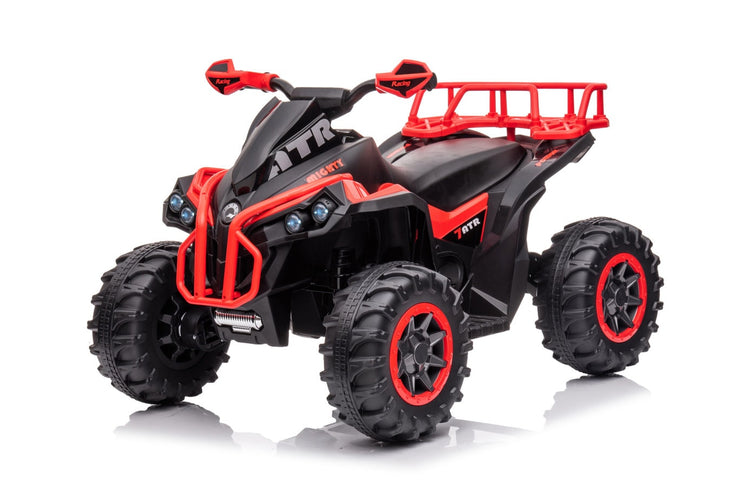 Kids 12V Electric Ride-On Quad Bike with EVA Wheels and Storage