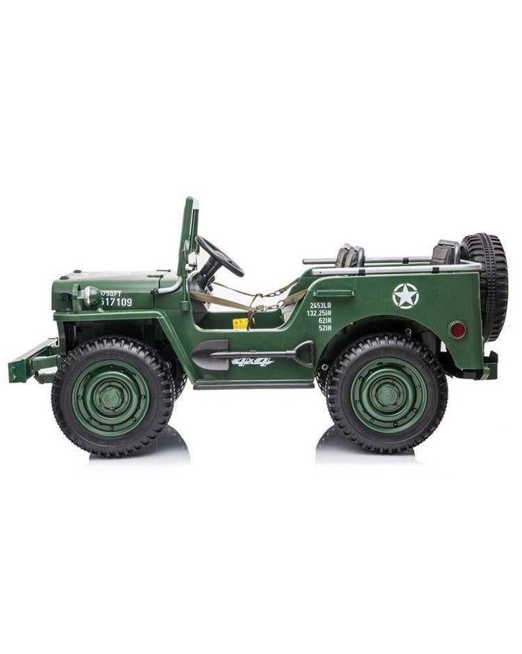 Ride on Jeep in Army Green for kid