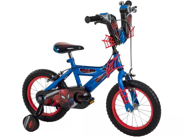 Huffy Spider-Man 14 Inch Kids Bike with Removable Stabilisers