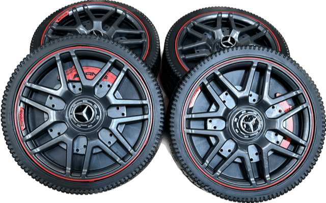 Mercedes G63 Kids Ride-On Car EVA Tyres – Set of 4 Wheels