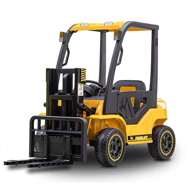 12V Kids Ride On Fork Lift Truck with Working Forks & Leather Seat