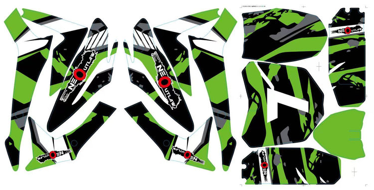 Full Replacement Decal Sticker Set for Neo Outlaw 1200w Dirtbike