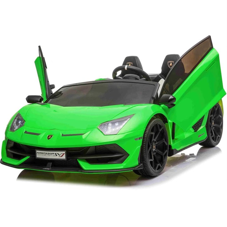 24V Lamborghini Aventador SVJ 2-Seater Kids Electric Drift Ride On