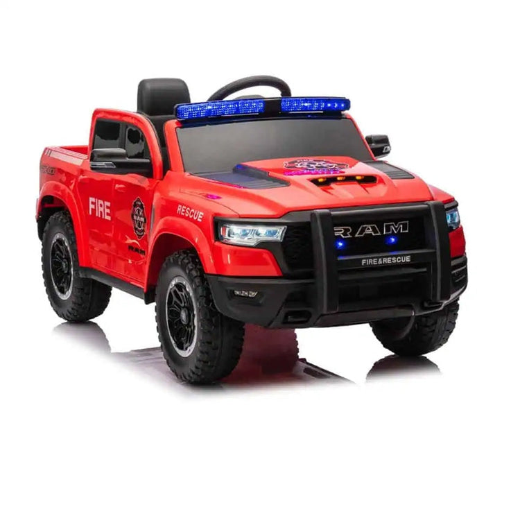 Kids Red Fire Truck 12V Electric Ride-On Toy with Siren and Lights