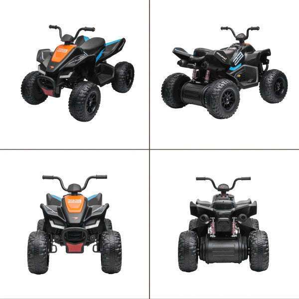 Licensed McLaren JL212 12V Kids Ride On Quad Bike with 4 Motors