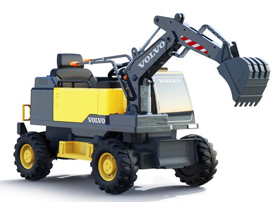Licensed Volvo 12V Kids Electric Ride On Excavator with Remote