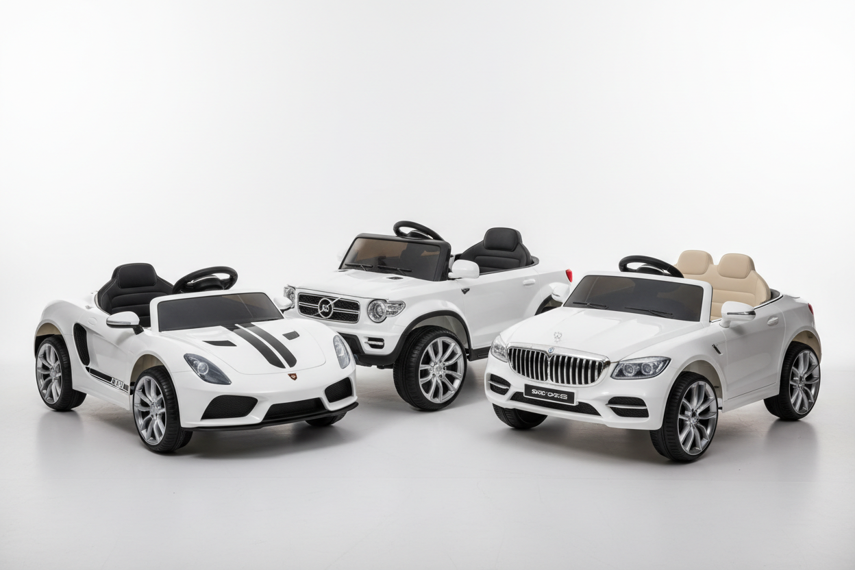 White Ride On Cars – kidaroos