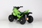 Triceratops Dino Quad: Green Dinosaur Electric Quad Bike