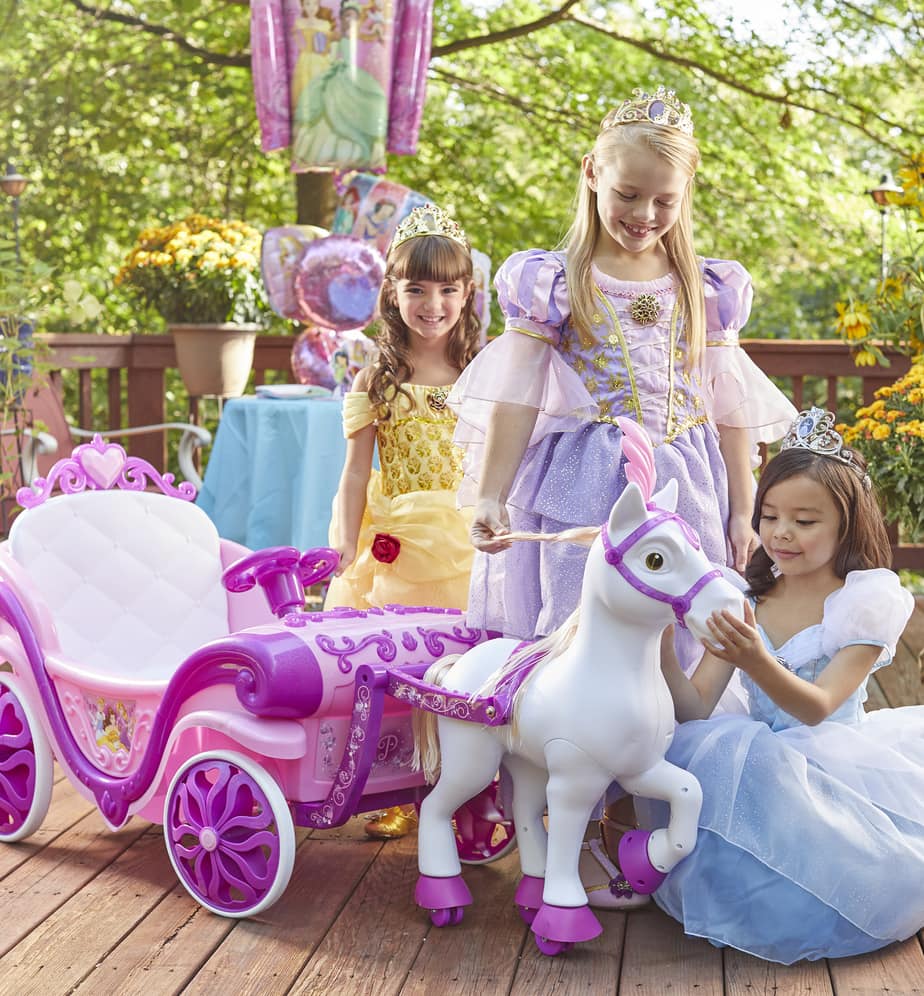 Disney Princess 6V Royal Horse and Carriage Electric Ride-On Toy
