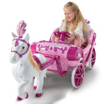 Disney Princess 6V Royal Horse and Carriage Electric Ride-On Toy