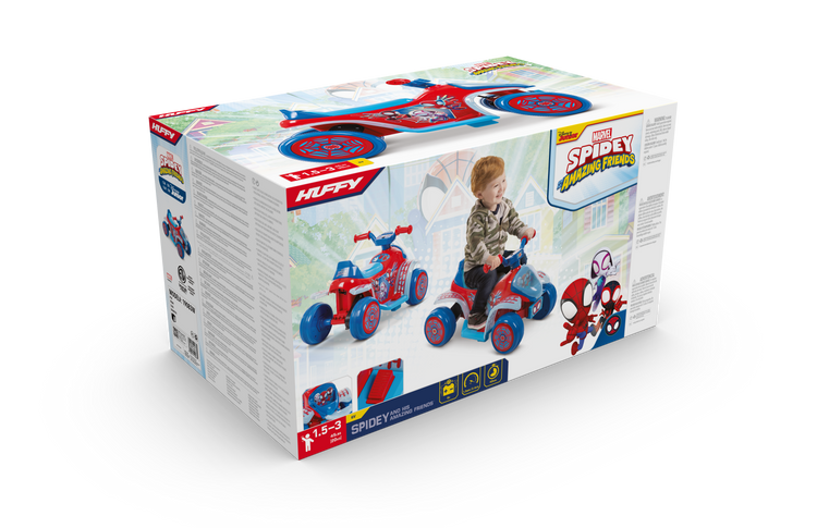 Spiderman Kids Electric Quad Bike 6V Ride On Toy for Ages 1.5 to 3