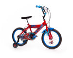 Official Marvel Spiderman 16 Inch Kids Bike by Huffy with Stabilisers