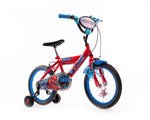 Official Marvel Spiderman 16 Inch Kids Bike by Huffy with Stabilisers