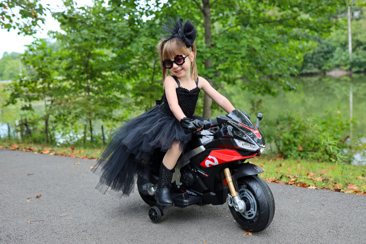 Licensed Aprilia RSV4 12V Kids Electric Ride-On Motorbike with LED