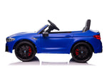 Blue BMW kids ride on car