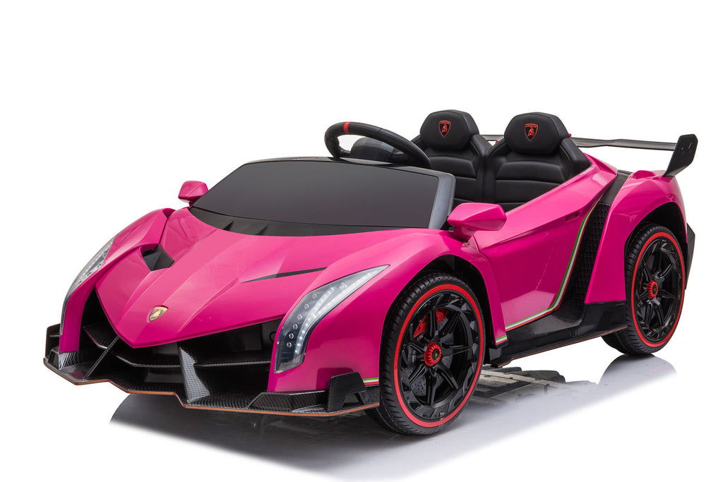 24V Lamborghini Veneno 2 Seater Kids Ride-On Car with MP4 Screen