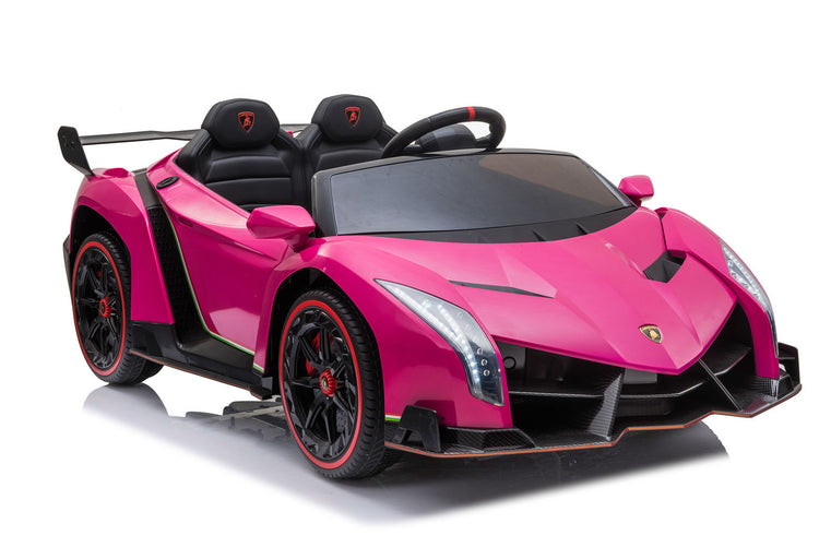 Kids Lamborghini ride on car in pink with remote