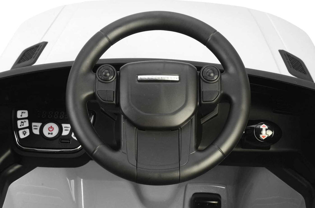 kids range rover car white with remote