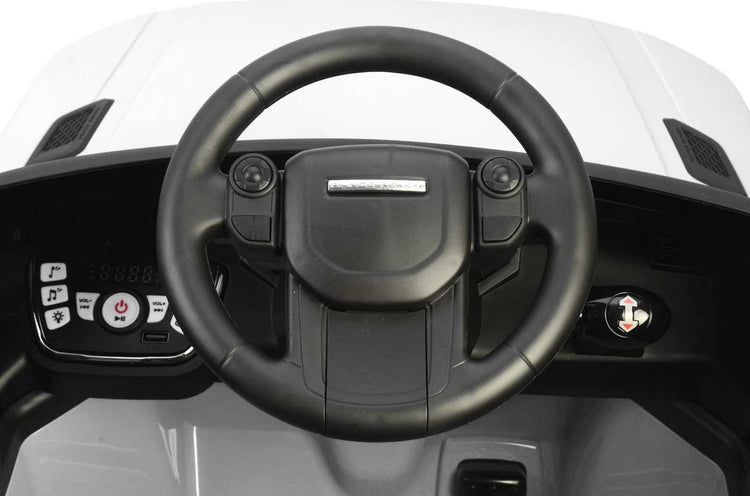 kids range rover car white with remote