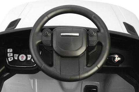 kids range rover car white with remote