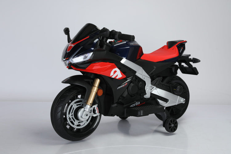 Licensed Aprilia RSV4 12V Kids Electric Ride-On Motorbike with LED