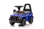 Blue foot-to-floor police car for toddlers