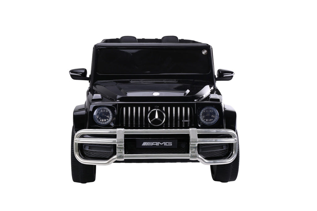 Black 2 seater mercedes ride on car