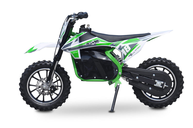 kids dirt bike 800w green