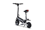 White Adult Scooter with Seat